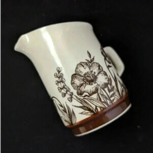 Vintage Sango Design Four Stoneware, Indian Summer Pattern Creamer MCM